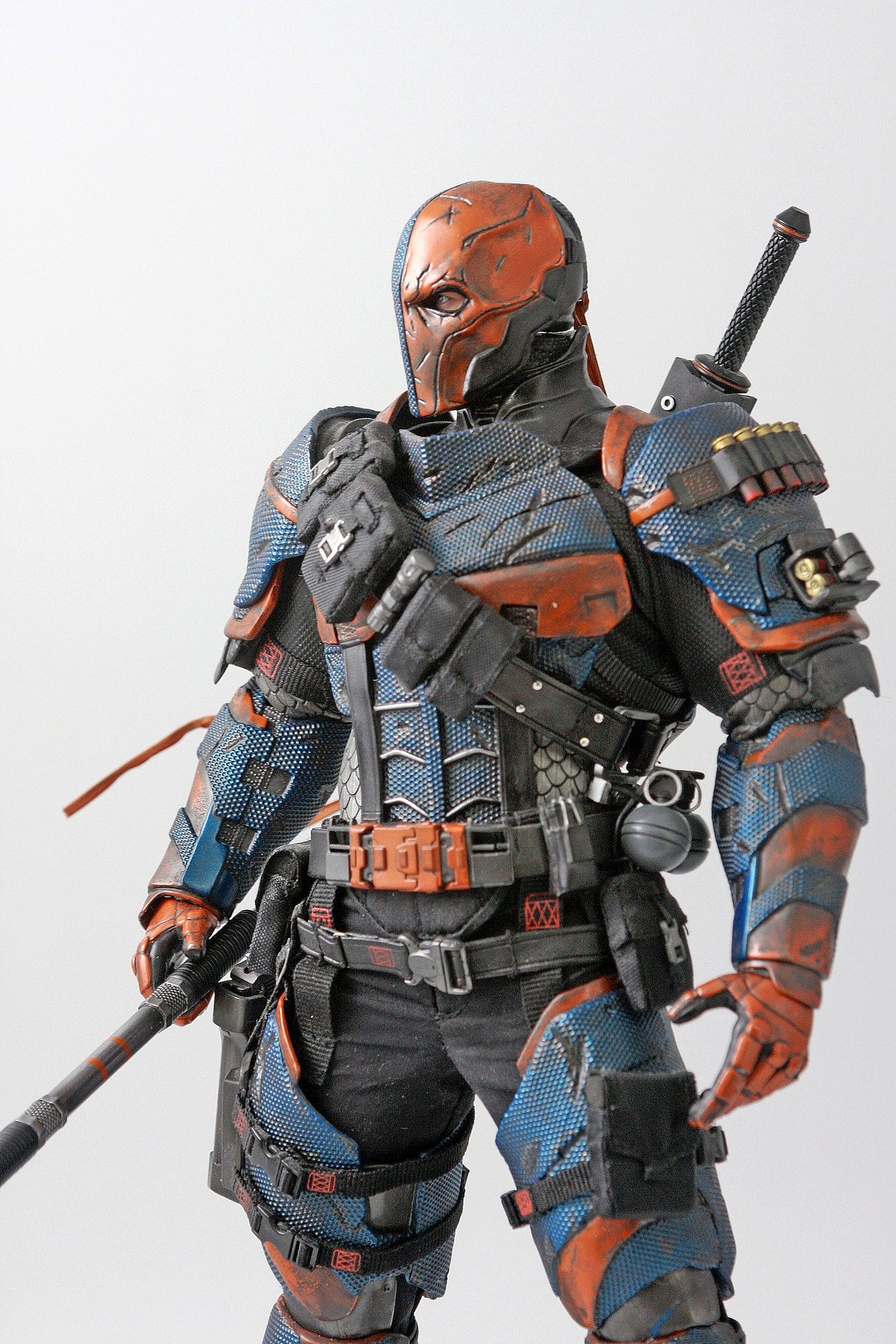 hottoys 阿卡姆骑士 丧钟 包胶素体改造 做旧|手工艺|手办/模玩|眉间