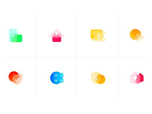 毛玻璃 模糊 icon 图标（个人主页-ZNTAyNDA0NDg=） - 图标 - 站酷设计师刘刚刚原创素材 - 站酷ZCOOL