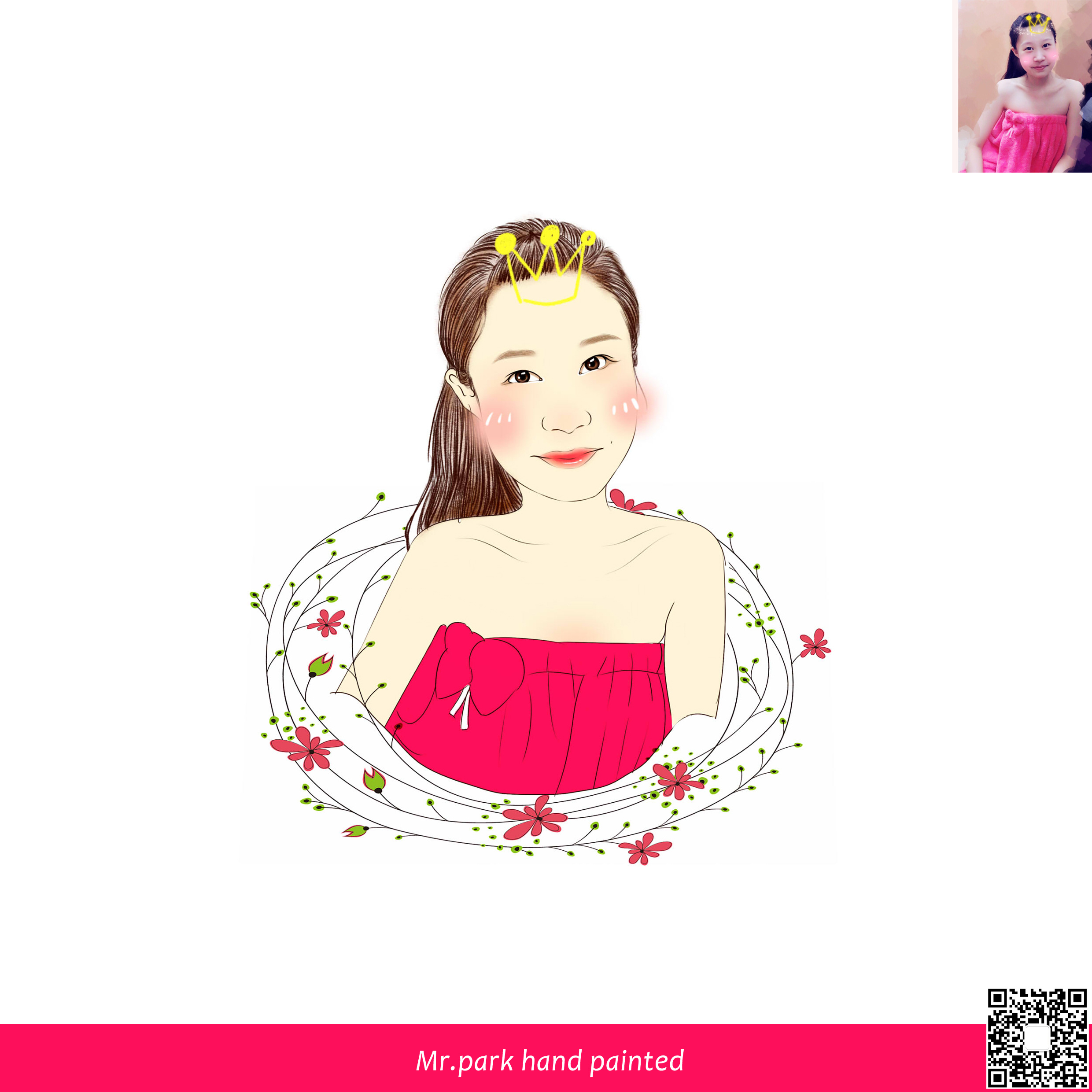 人物肖像照片转手绘手绘画像微信头像q版漫画