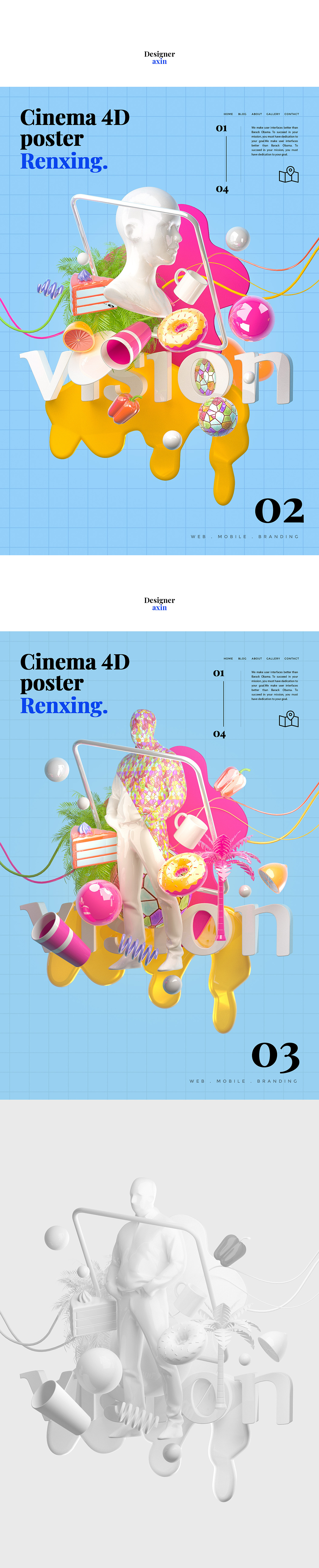 CINEMA 4D-poster（图ZMTU5MjYwMTky） - 海报 - 站酷设计师全能大婶10万粉原创素材 - 站酷ZCOOL