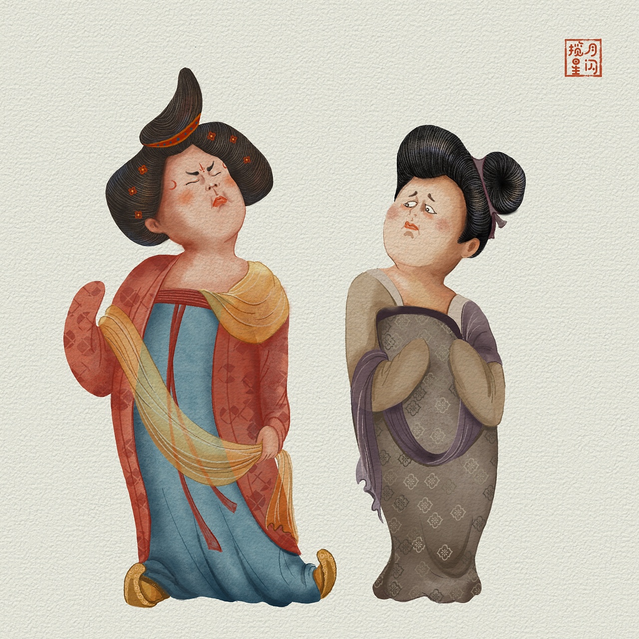 唐仕女俑变奏之二