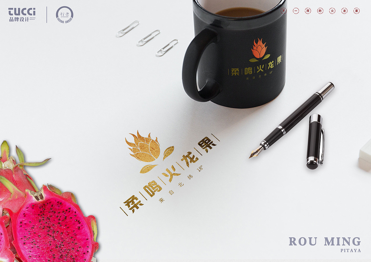 柔鸣火龙果LOGO方案（图ZMTI1NTkxMTY4） - Logo - 站酷设计师黄大海原创素材 - 站酷ZCOOL