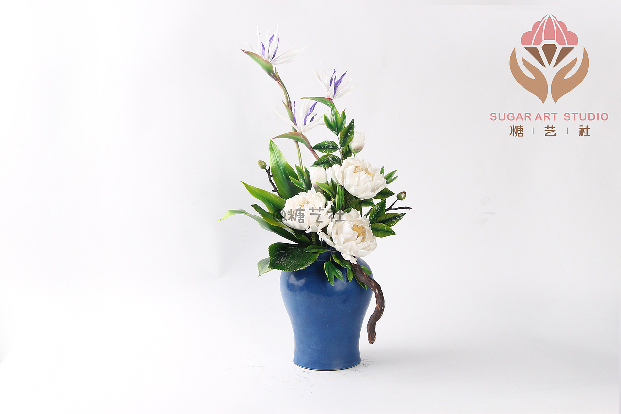 翻糖工艺大师顾碧清老师翻糖花作品--牡丹花（图ZMTQxNTUyMzUy） - 工艺品设计 - 站酷设计师糖艺社原创素材 - 站酷ZCOOL