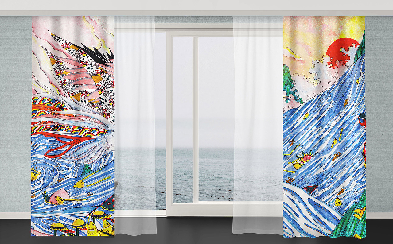 浴温泉 の 视觉插画创作衍生设计（图ZNzg4ODg3NzI=） - 艺术插画 - 站酷设计师BanBan半半原创素材 - 站酷ZCOOL