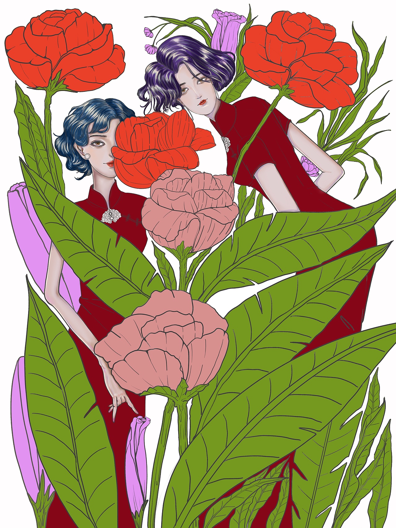 插画练习（图ZMzA4NzM5MjE2） - 创作习作 - 站酷设计师lizimu子木原创素材 - 站酷ZCOOL