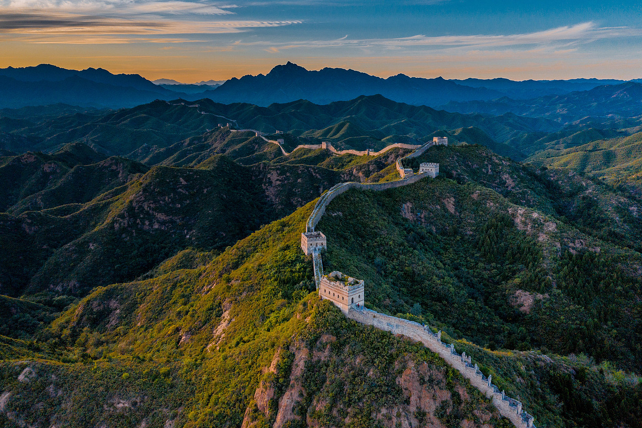 金山岭长城航拍