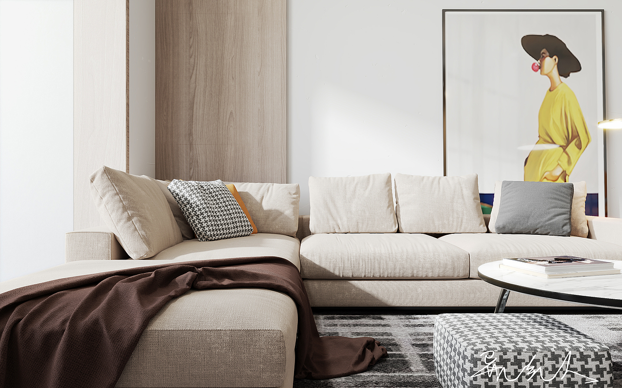 日常搬个砖 现代客厅~