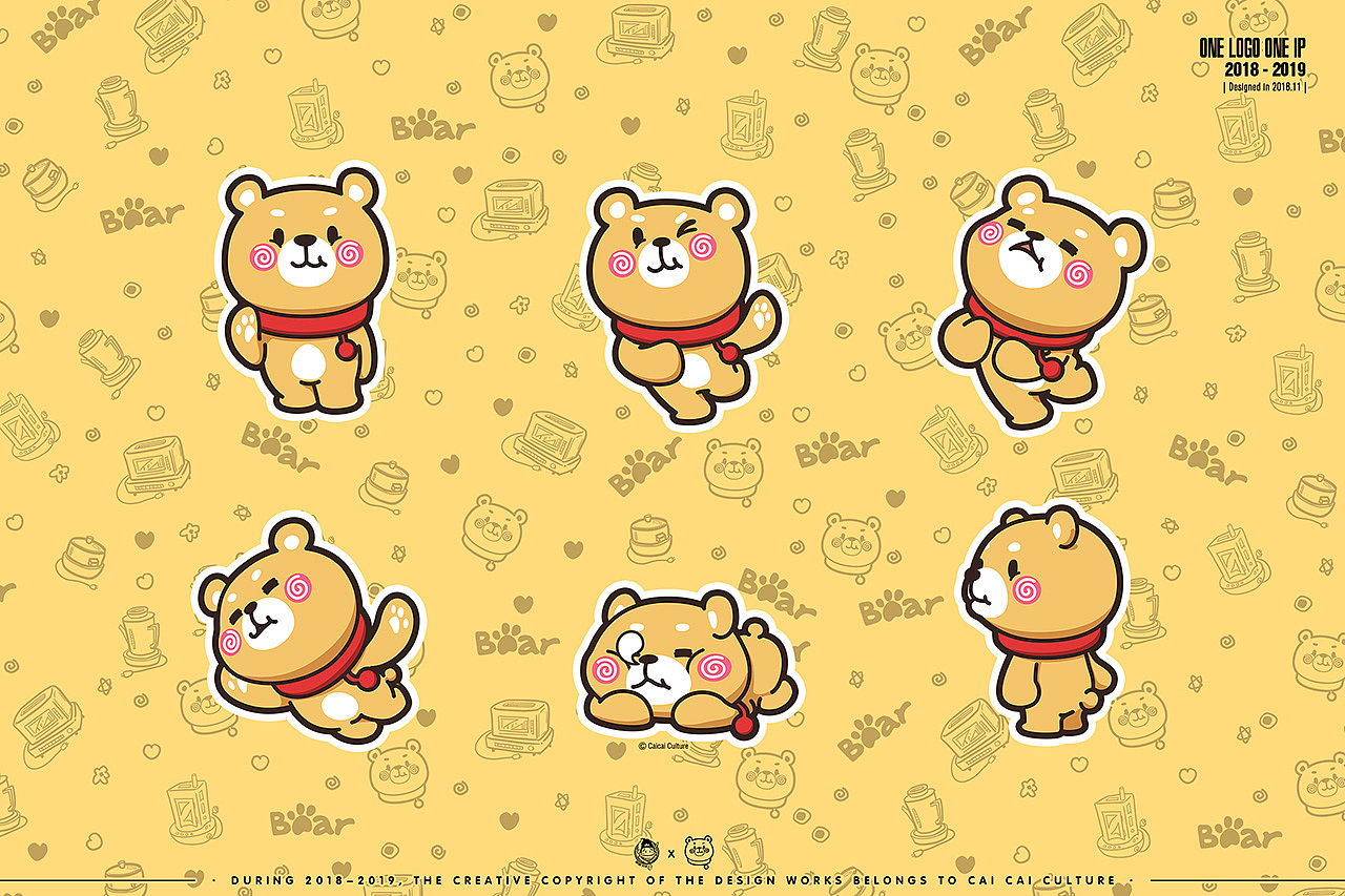 ONE LOGO ONE IP 2018/2019（图ZMTkzODMxMzg4） - IP形象 - 站酷设计师蔡蔡文化原创素材 - 站酷ZCOOL