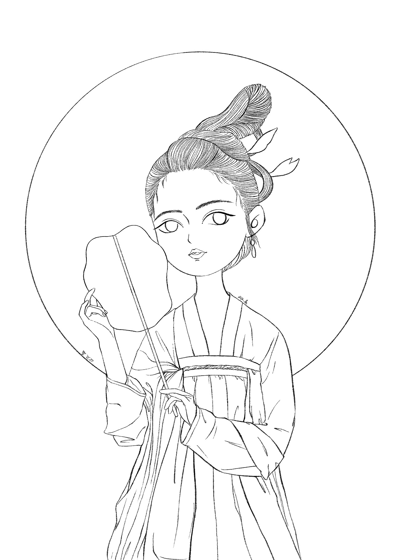 插画练习 | 汉服