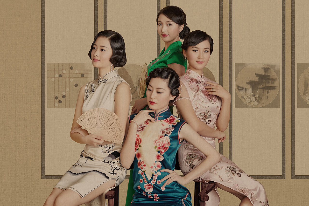 服装拍摄-某品牌旗袍礼服-中国风-新文人画摄影（第二弹）