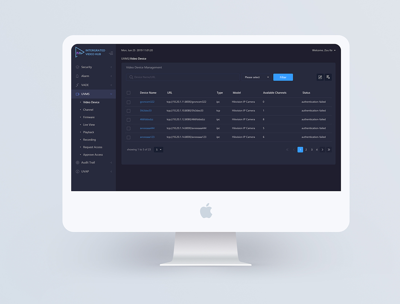 视频监控管理后台系统主界面（图ZMTczMTIzOTIw） - 其他网页 - 站酷设计师huangxianzhen原创素材 - 站酷ZCOOL