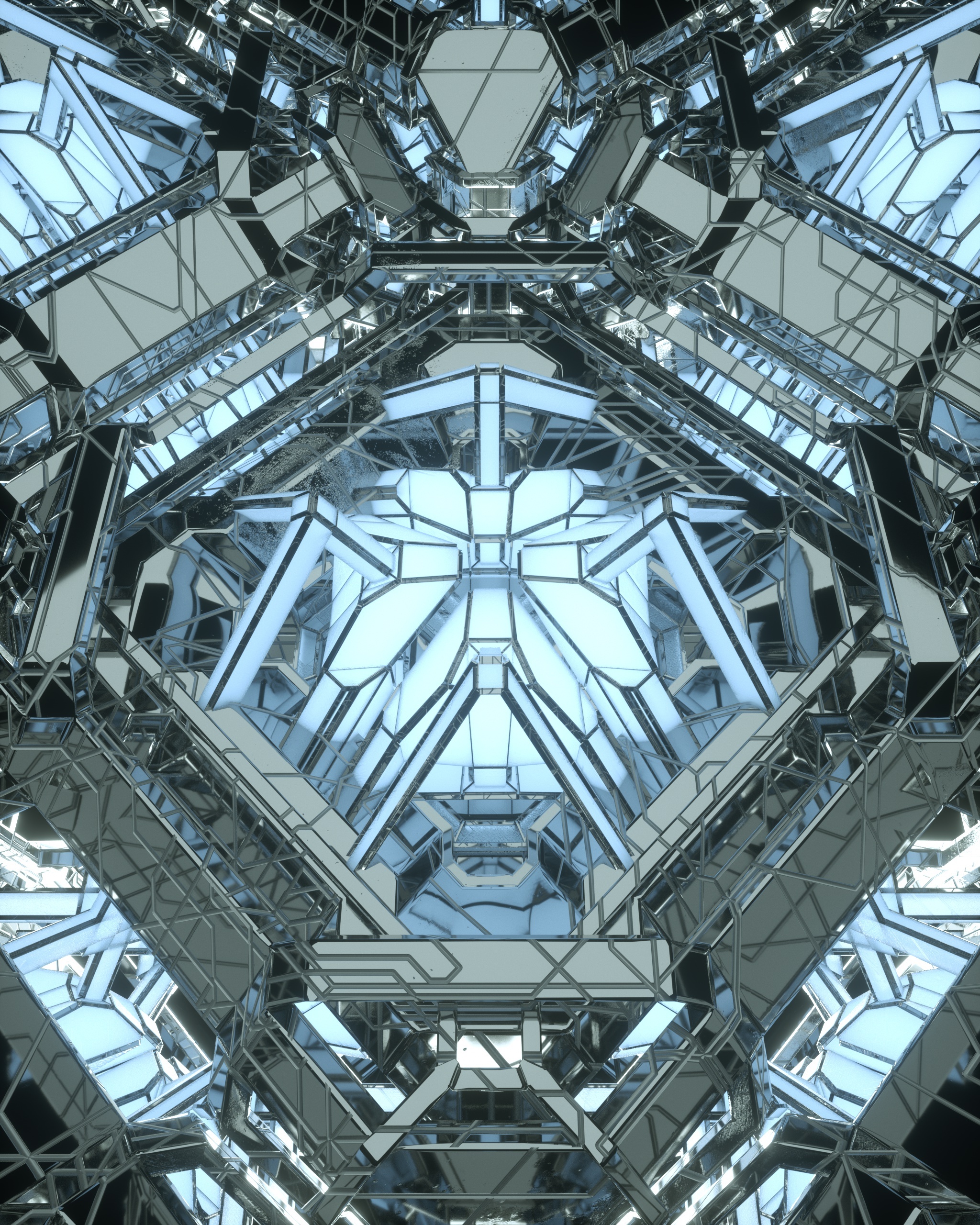 c4d场景金属工业科幻机械科技未来3d模型工程临摹作品