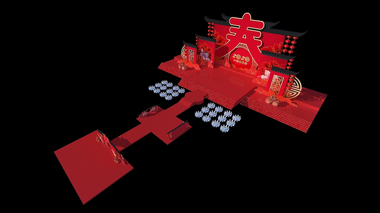 春节舞美|空间|舞台美术|漳州之歌 - 原创作品 - 站酷 (zcool)