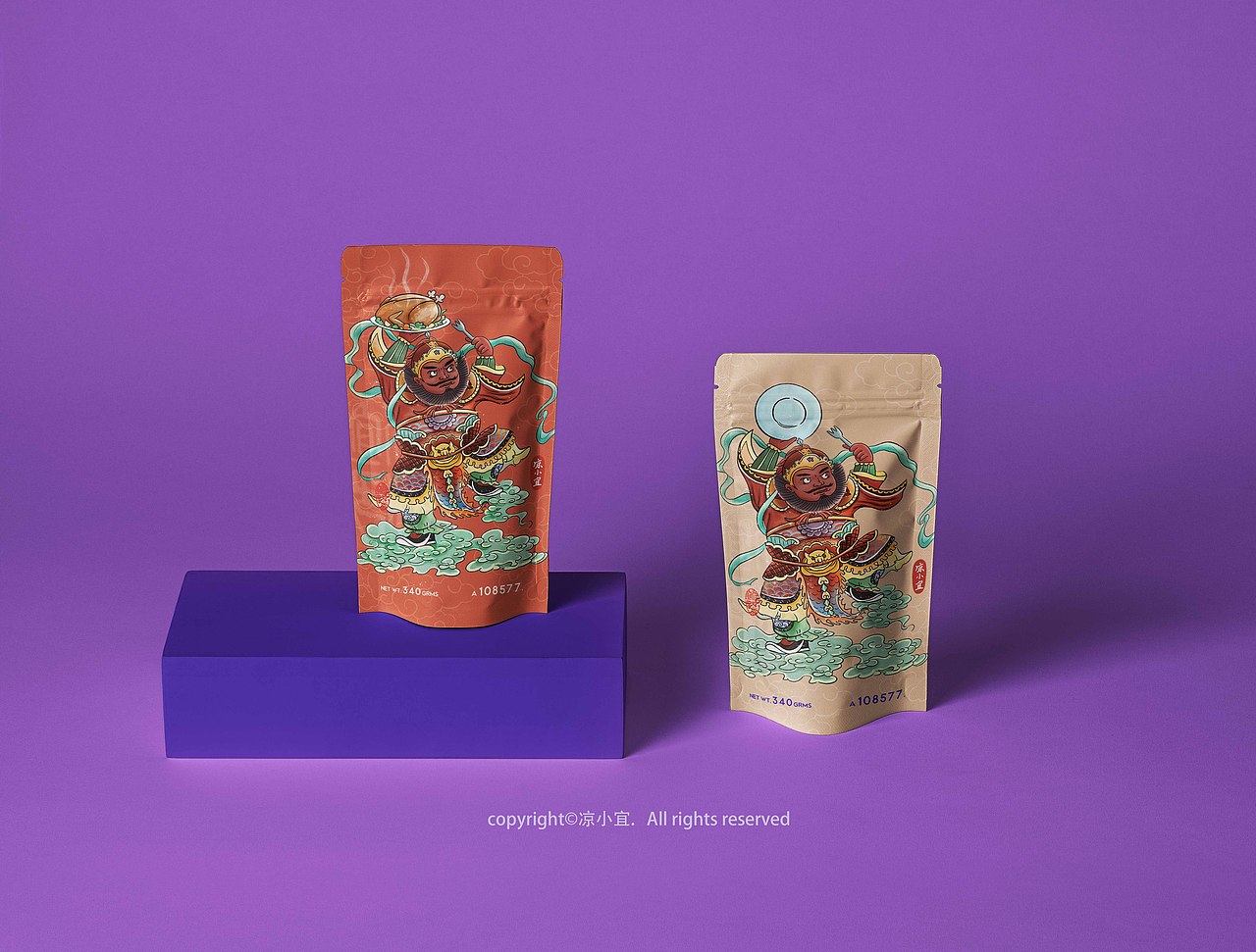 中国风-趣味门神