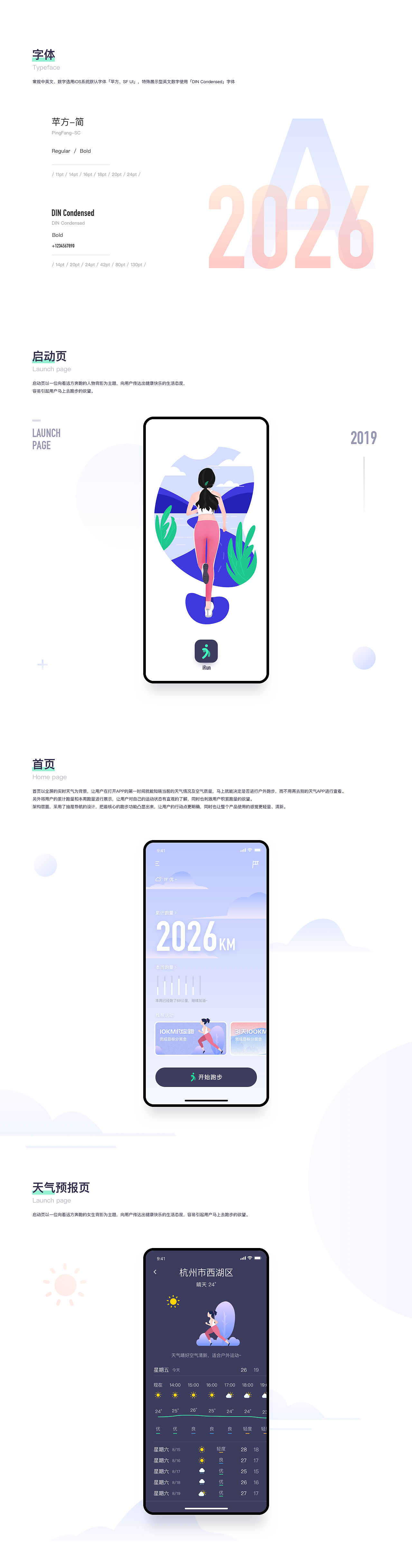 iRUN-Weather Running APP Design（图ZMTc2NDU0NTA0） - APP界面 - 站酷设计师Agen007原创素材 - 站酷ZCOOL