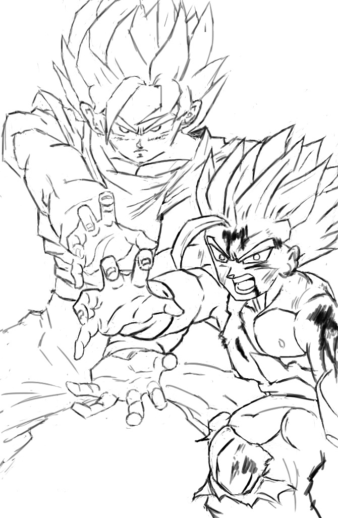 父子龟派气功|动漫|单幅漫画|godzzzzilla - 临摹作品 - 站酷 (zcool)