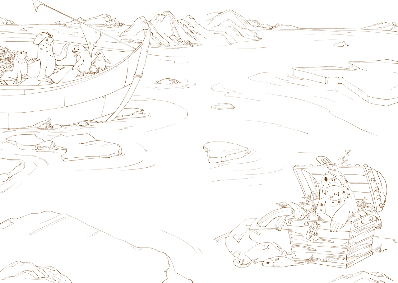 已做商用的线稿风格