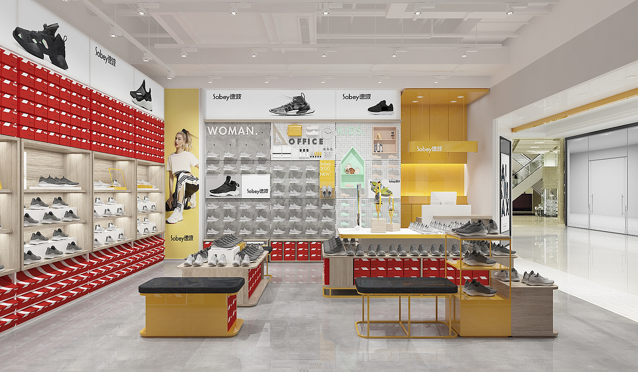 速波终端店铺设计×SMOO I 鞋服店铺设计