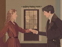 《小妇人》电影手绘插图