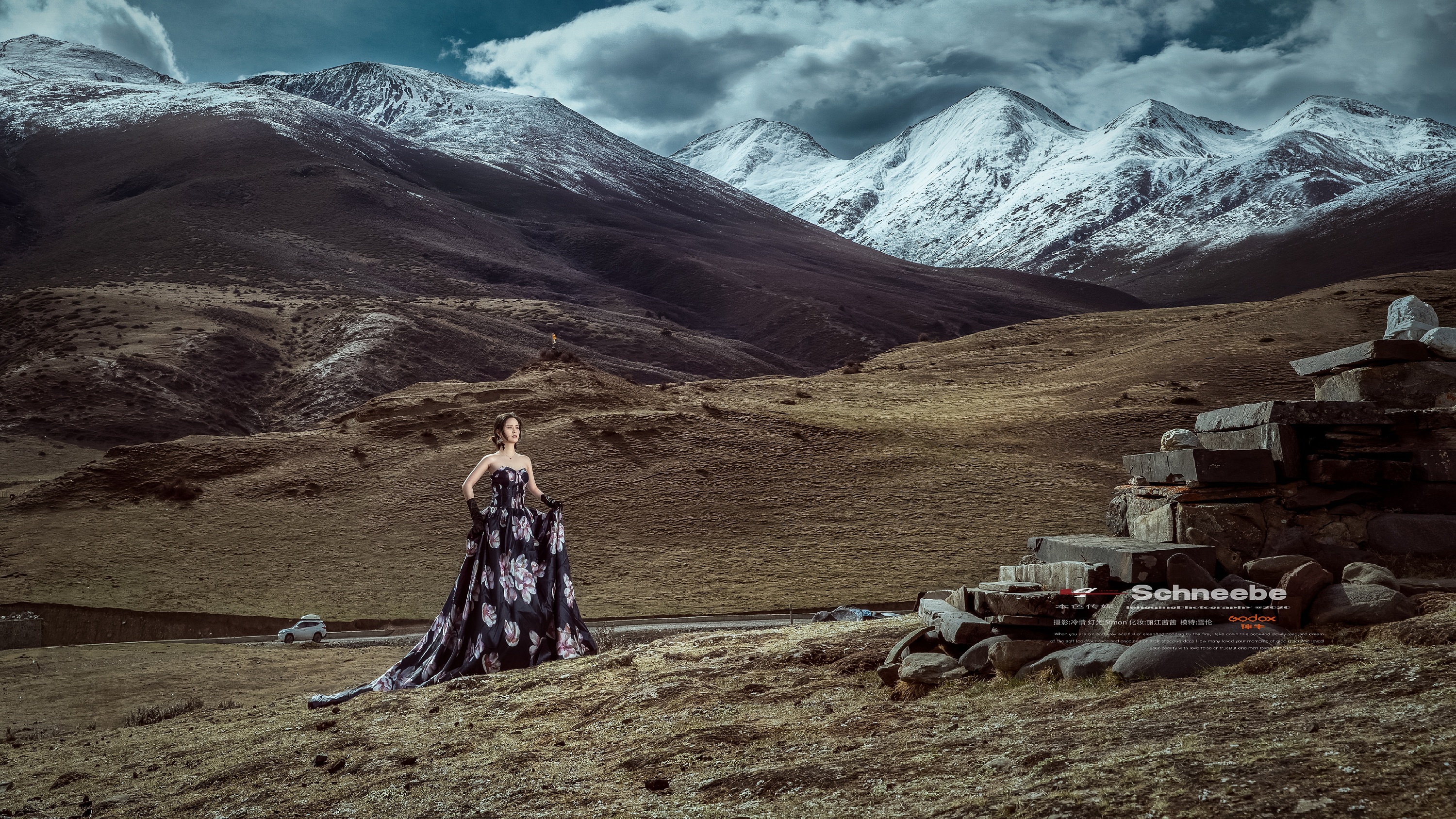 贡嘎雪山人像-雅哈垭口