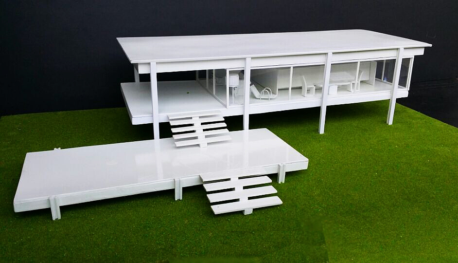 范斯沃斯住宅模型制作（图ZOTEyOTAzMjA=） - 建筑/空间 - 站酷设计师脑子有洞洞的恶魔原创素材 - 站酷ZCOOL