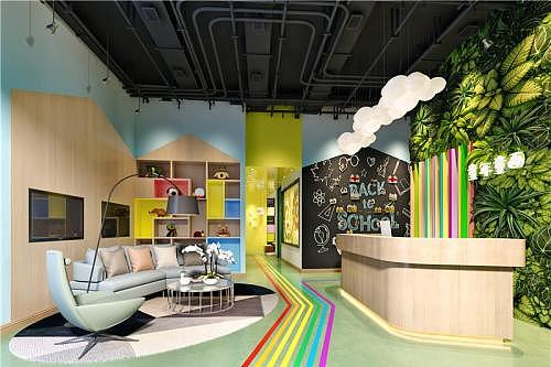 环球教育培训学校装修_ 重庆儿童培训机构装修设计（图ZMTI5ODI5Mjk2） - 家装设计 - 站酷设计师重庆鼎庭装饰原创素材 - 站酷ZCOOL