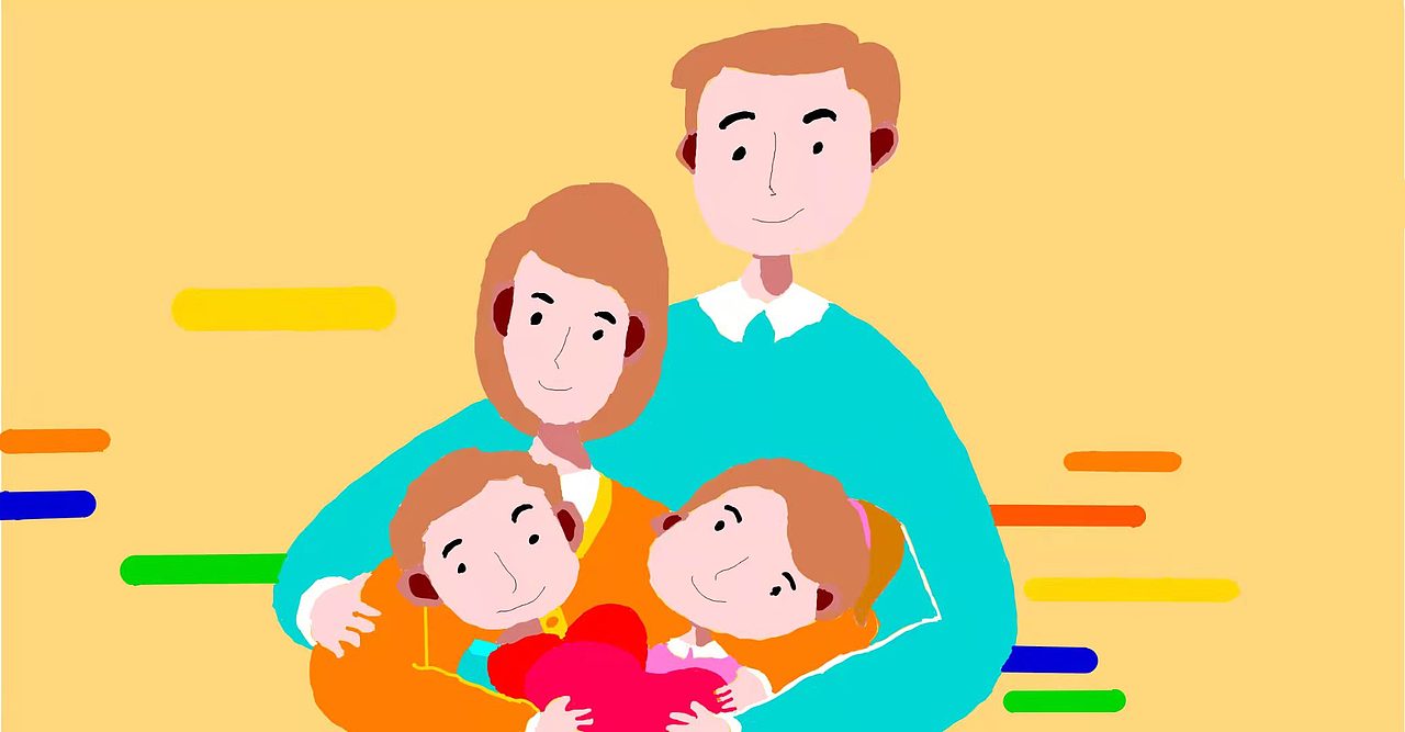 一家人的幸福（图ZMjkxMzAyNTUy） - 艺术插画 - 站酷设计师美丽的蓝天原创素材 - 站酷ZCOOL