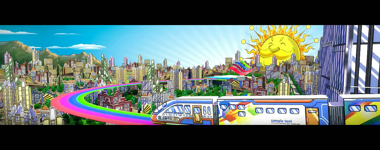 给水晶石公司做的地产动画视频和地产宣传插画项目