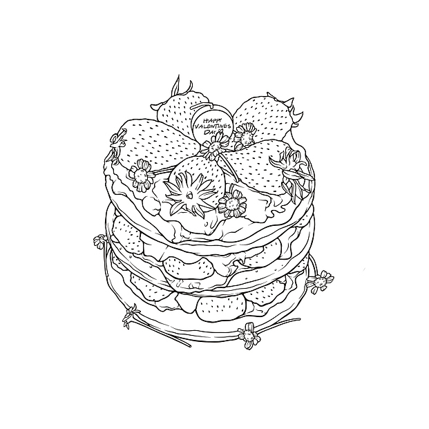 iPad美食插画｜菜单接稿｜松软高颜值蛋糕（图ZMzMxNjM0NjQw） - 商业插画 - 站酷设计师偶是煎bingo子原创素材 - 站酷ZCOOL