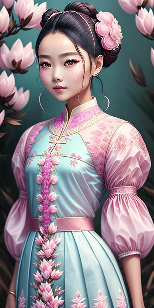Ai中国风汉服人物（图ZMzQwMzQyMDQ4） - AI作品 - 站酷设计师紫依yi原创素材 - 站酷ZCOOL