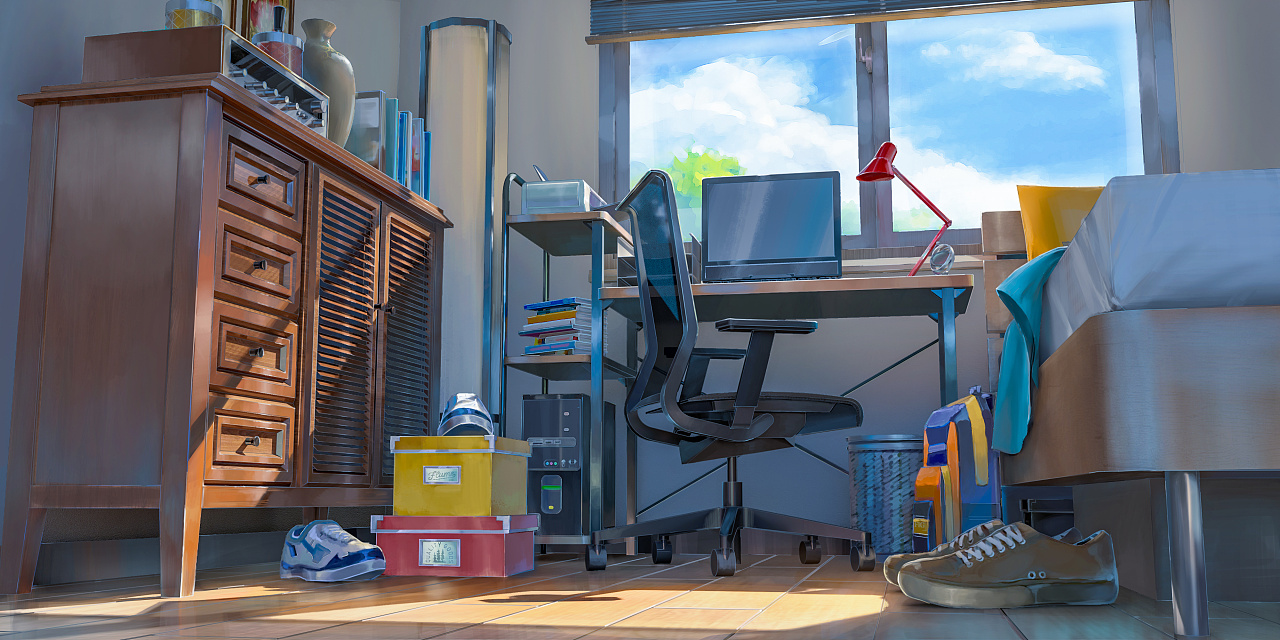 日系场景作品|插画|游戏原画|ywbwy - 原创作品 - 站酷 (zcool)