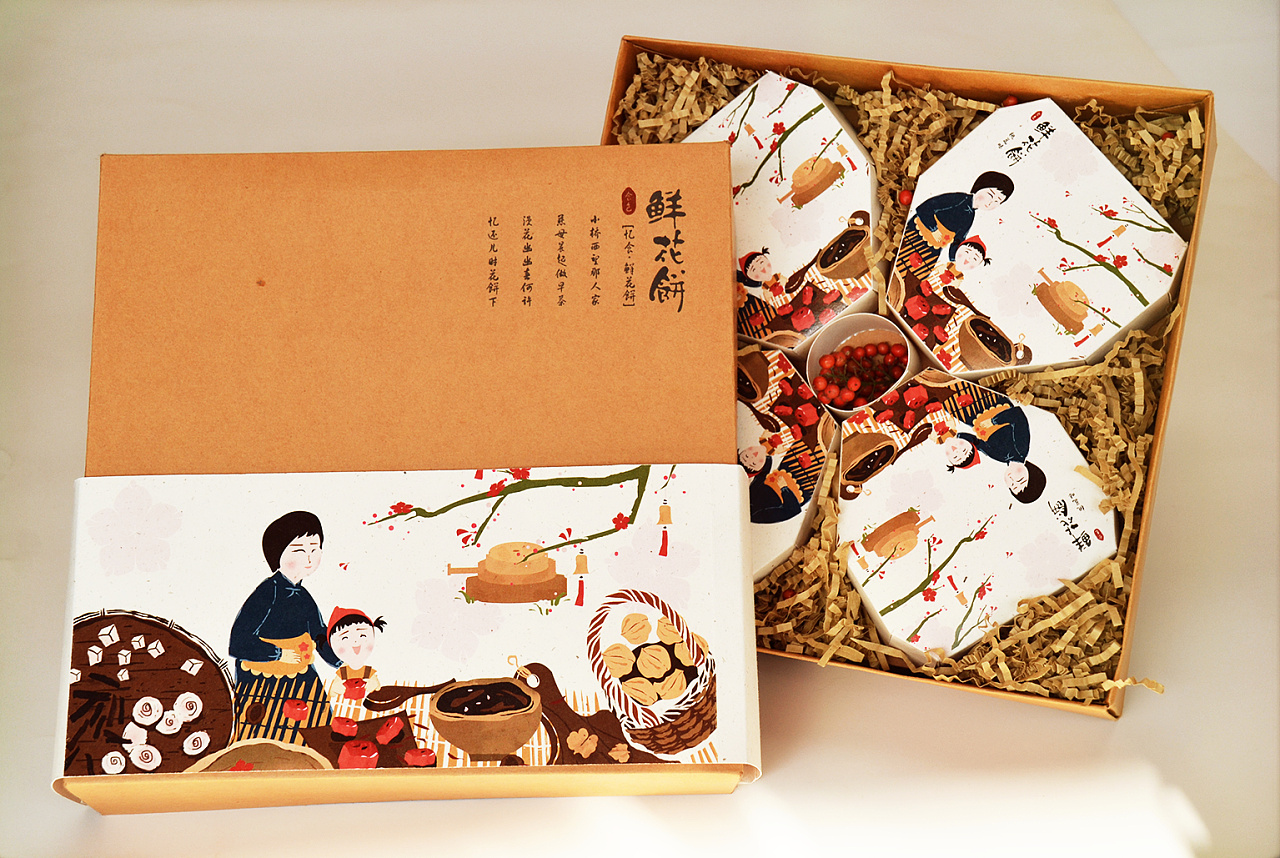 包装设计——鲜花饼