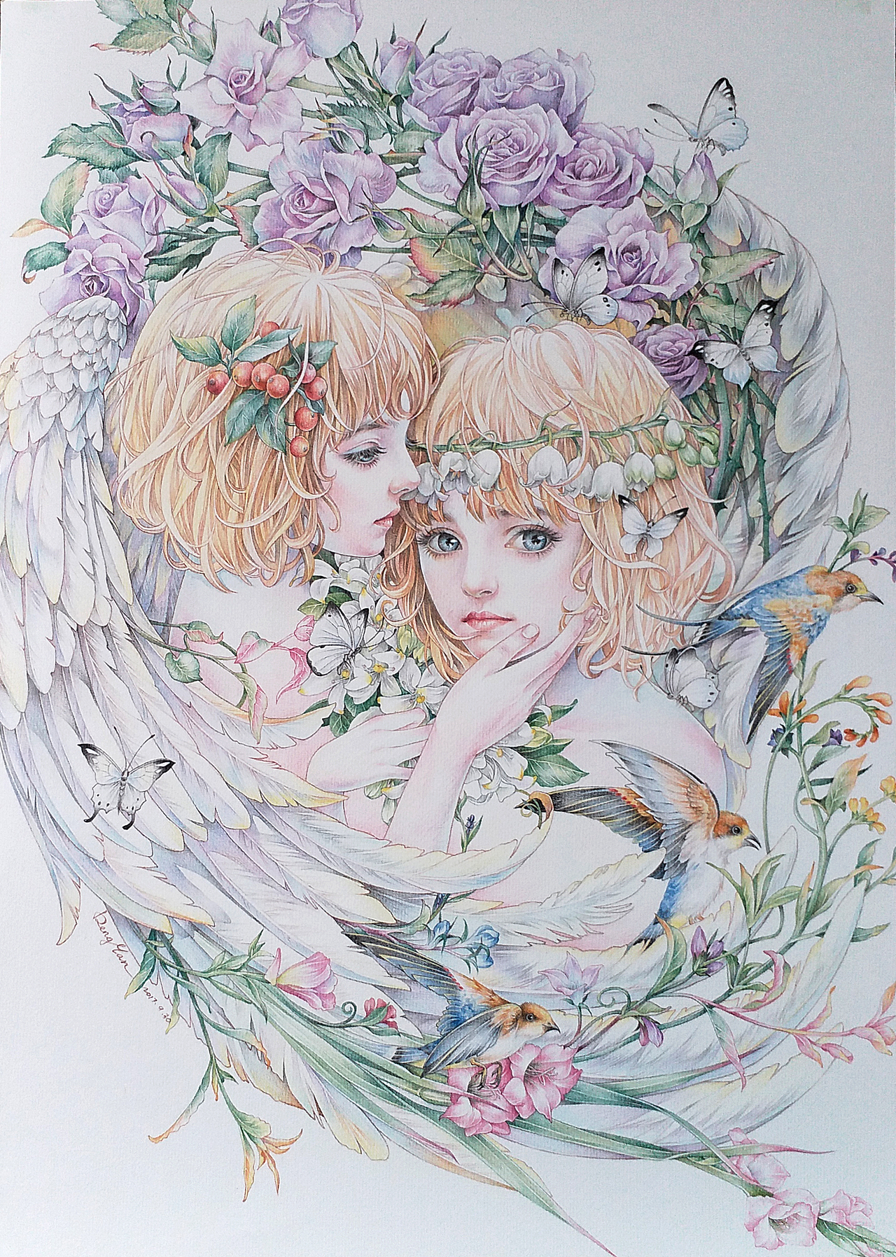 十二星座——双子座（图ZOTMwNDE1MzY=） - 绘画 - 站酷设计师kekebaby原创素材 - 站酷ZCOOL