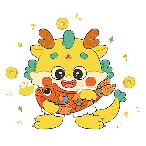 龙芯儿新春表情包（图ZMzU1Nzk5MzAw） - 创作习作 - 站酷设计师喵xinxin原创素材 - 站酷ZCOOL