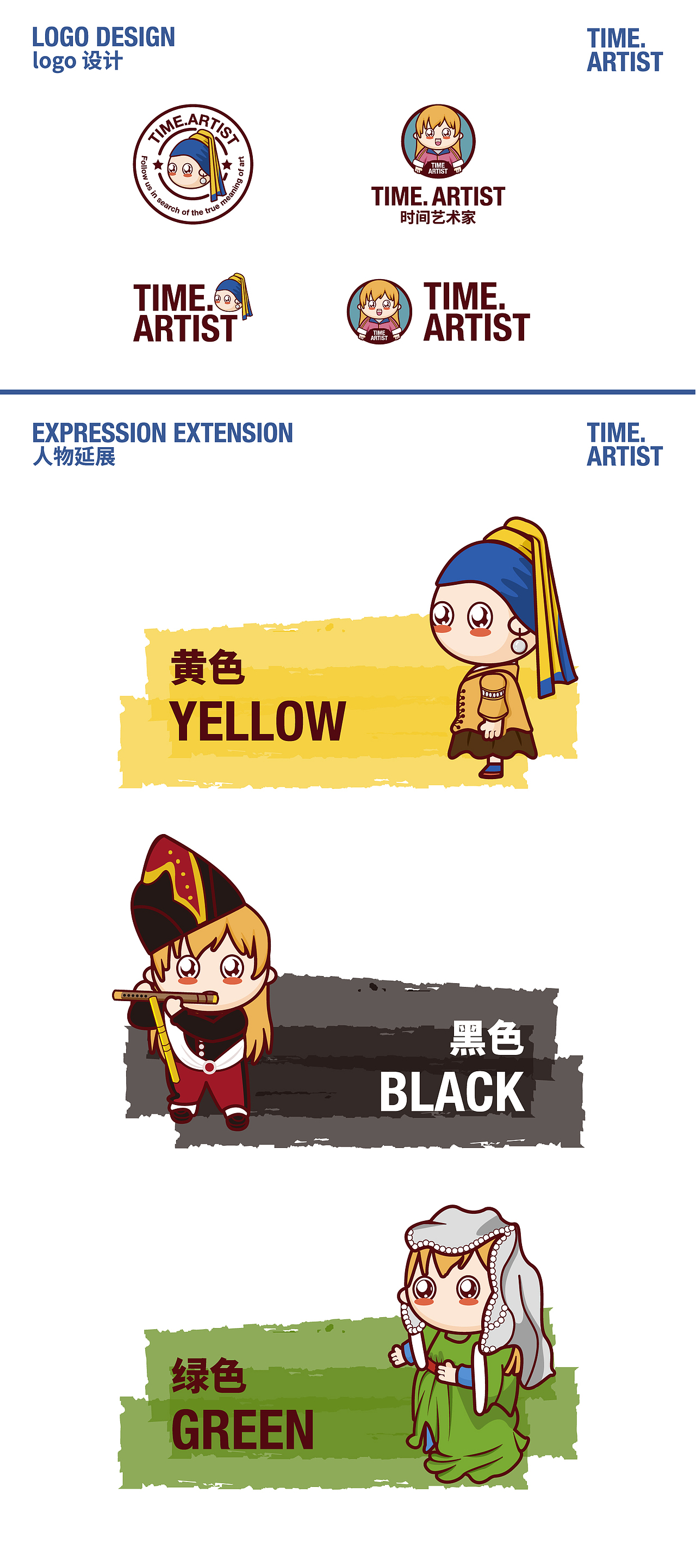 一套cos世界名画的IP设计（图ZMTkwMzQ5NzU2） - 品牌 - 站酷设计师立木Limo原创素材 - 站酷ZCOOL