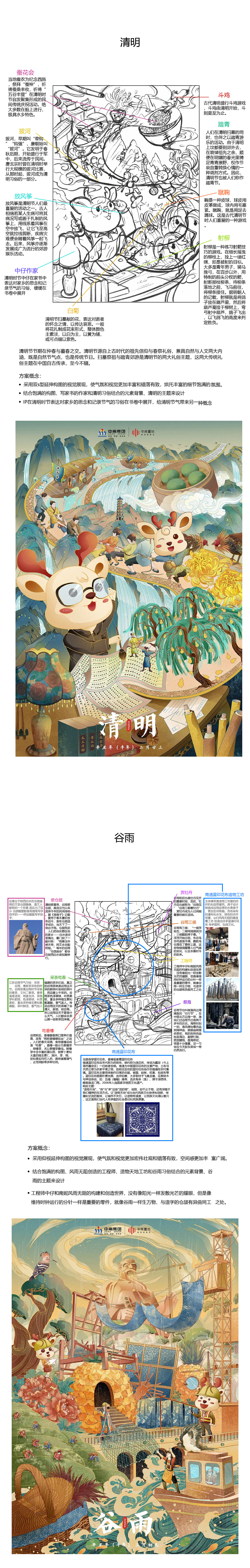 2021中南集团｜二十四节气插画（图ZMjU4MjExNzQw） - 商业插画 - 站酷设计师妮可Nikoo原创素材 - 站酷ZCOOL