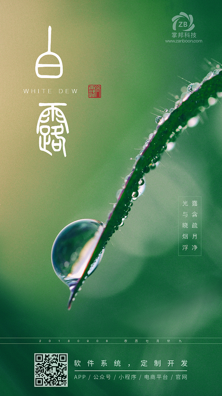 白露海报（图ZMTI3NzQ2MDc2） - 海报 - 站酷设计师Snowdream雪之梦原创素材 - 站酷ZCOOL