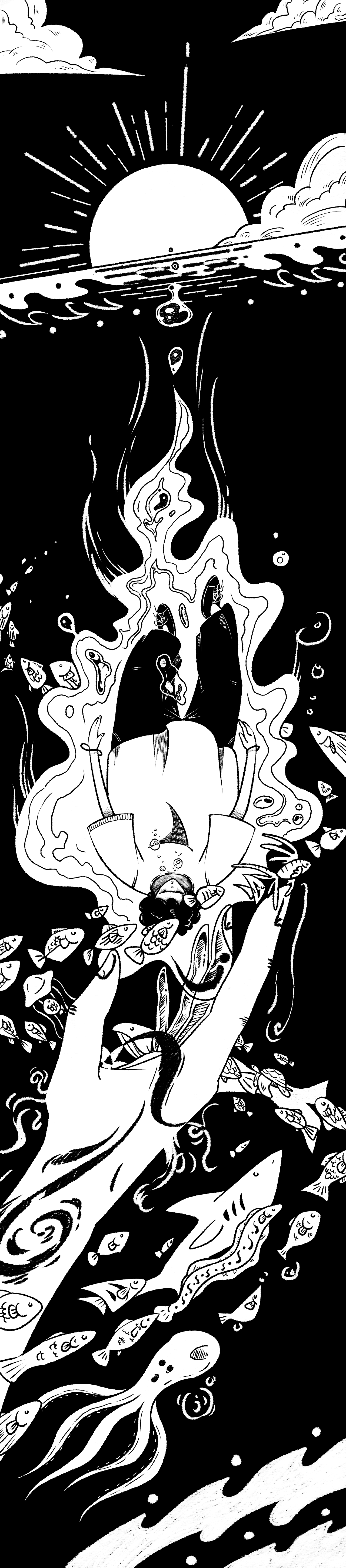 海底（图ZMjU0ODg0ODAw） - 艺术插画 - 站酷设计师天下有风原创素材 - 站酷ZCOOL