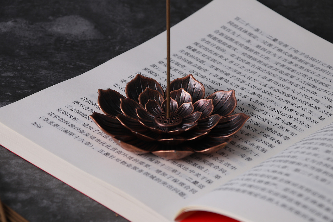 B03家居饰品\C12-香盘香插\V01莲花香盘