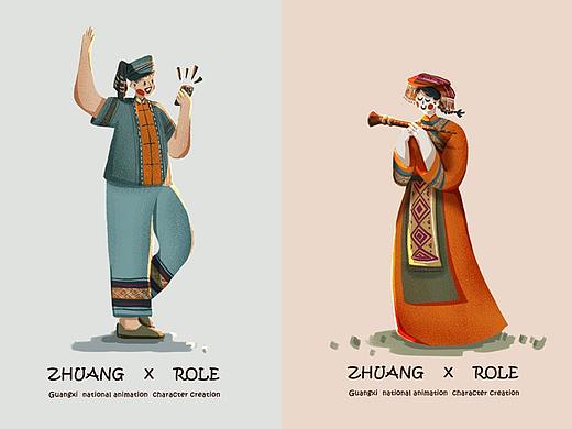 民族插画小人物 part1