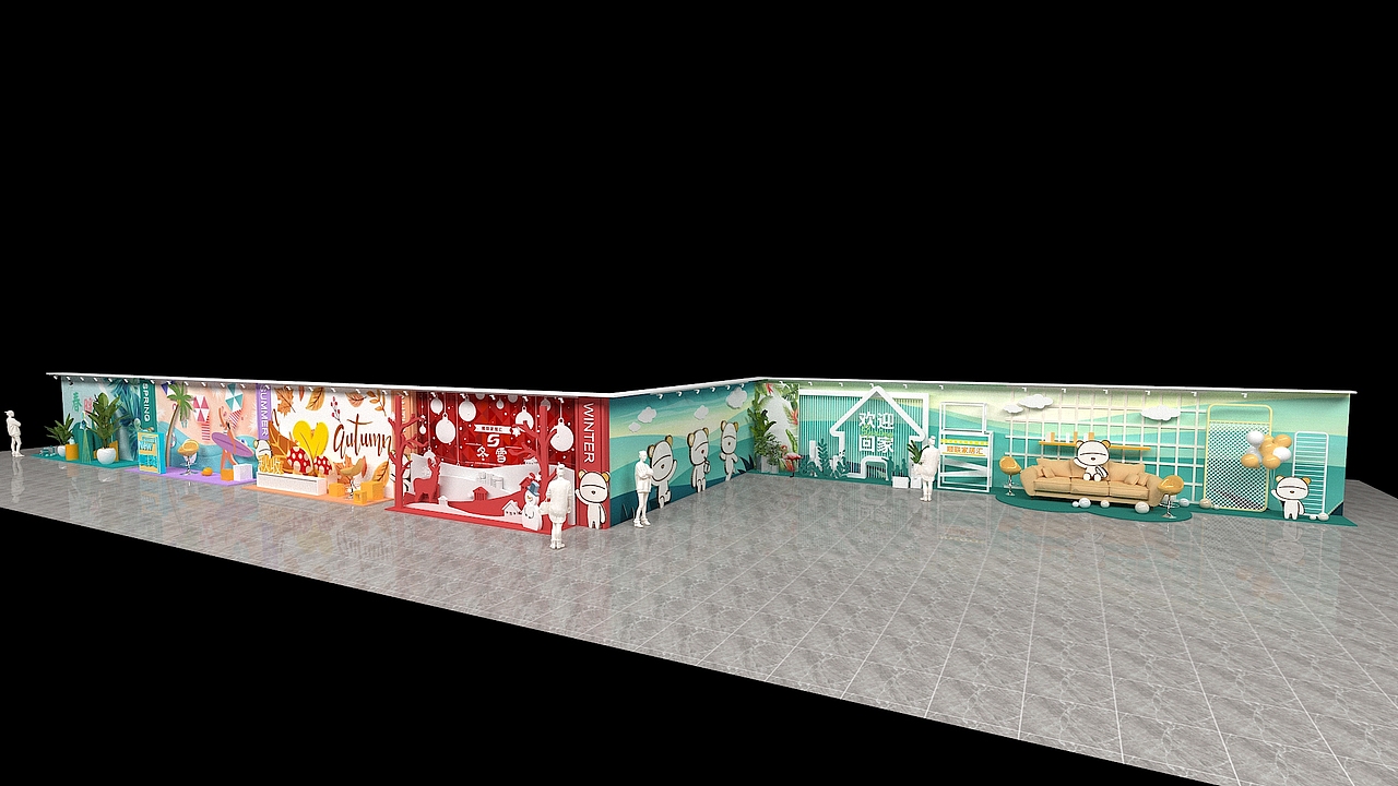 某商场过道（图ZMjkxMTY0MDk2） - 场景 - 站酷设计师美陈Hello世界原创素材 - 站酷ZCOOL