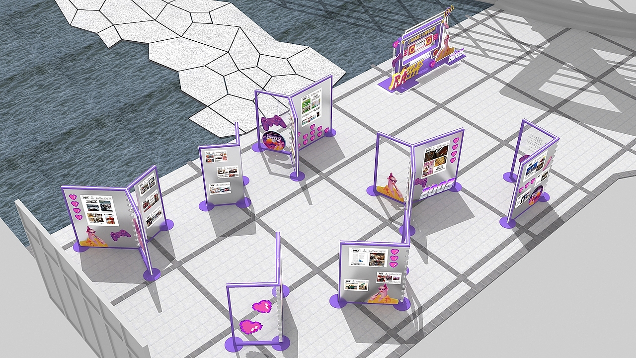 上海来福士18周年庆“请回答，2003”Y2K主题美陈设计（图ZMjc4NjAzMzI0） - 场景 - 站酷设计师次第Fa开原创素材 - 站酷ZCOOL