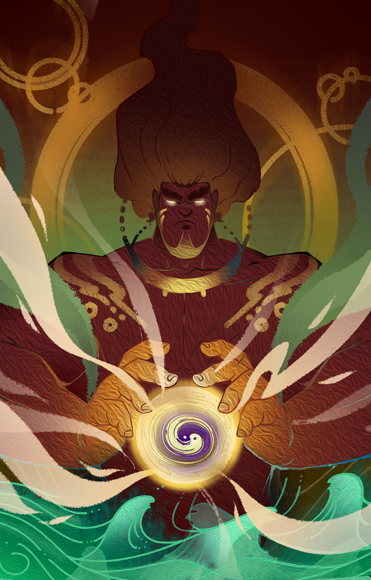 举报14分享原创作品插画创作习作神话原创插画伏羲八卦杀生丸同人练习