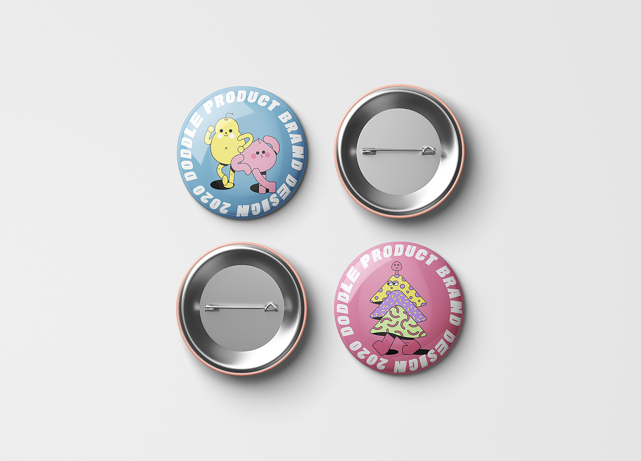 DOODLE 卡通线条插画 文创衍生商业插画合集