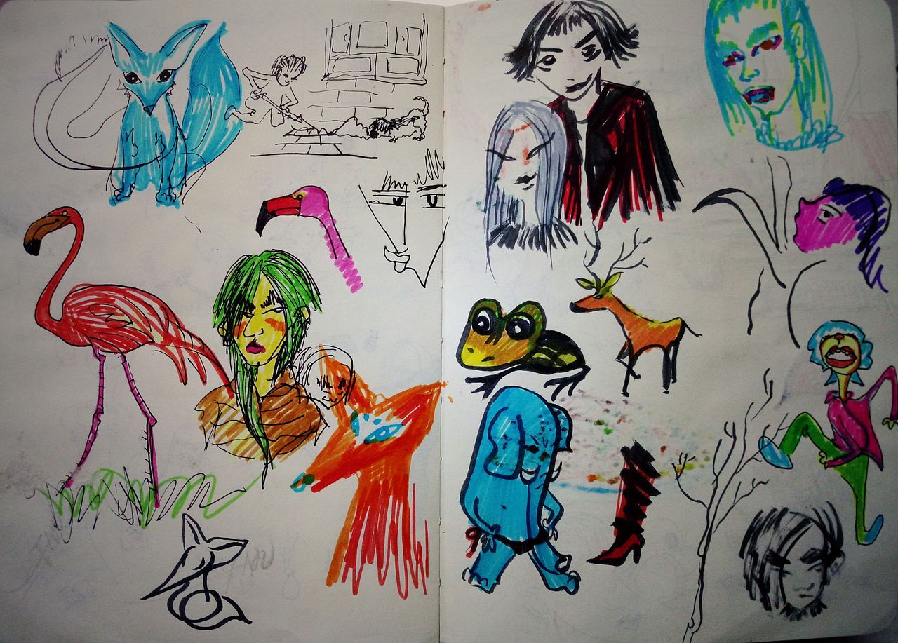 sketch book（图ZMzcyNjg4NDg=） - 新锐潮流插画 - 站酷设计师袜子Eve原创素材 - 站酷ZCOOL