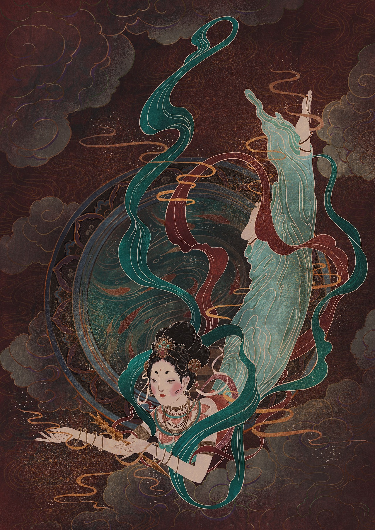 心诚则飞天系列（图ZMTg2Mjk3NzE2） - 商业插画 - 站酷设计师林奤原创素材 - 站酷ZCOOL