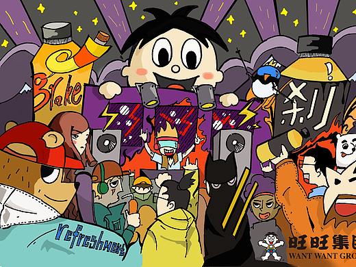 汪汪大集会（个人主页-ZNDI3OTM2ODQ=） - 创作习作 - 站酷设计师炒饭拌粥原创素材 - 站酷ZCOOL