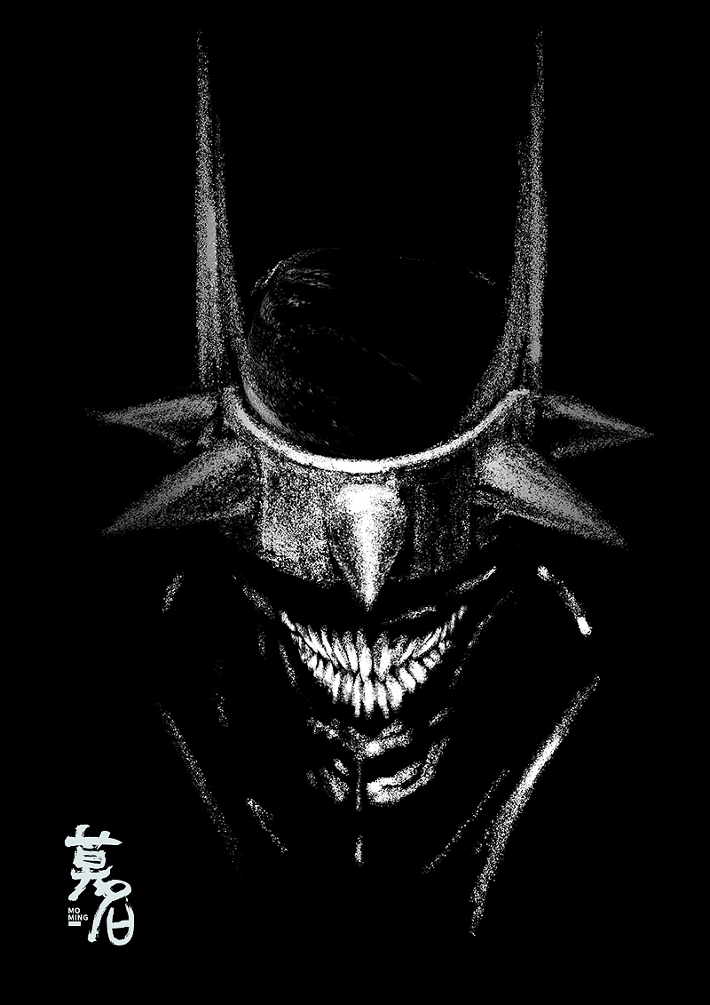 手绘· 插画作品· 黑底感光习作