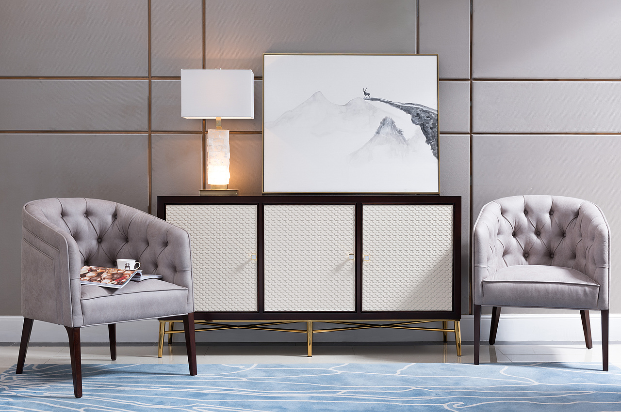 美式轻奢风格家具摄影 现代美式家具摄影 简约美式摄影