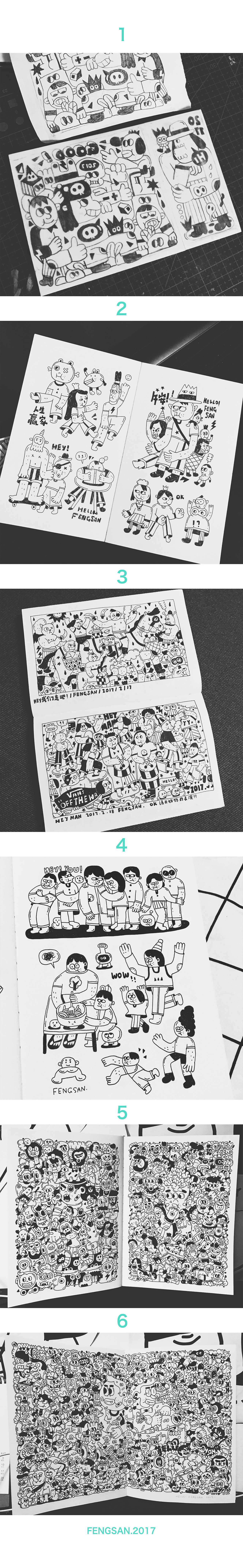 2017总结（图ZMTAxMzc3OTYw） - 新锐潮流插画 - 站酷设计师疯三FENGSAN原创素材 - 站酷ZCOOL